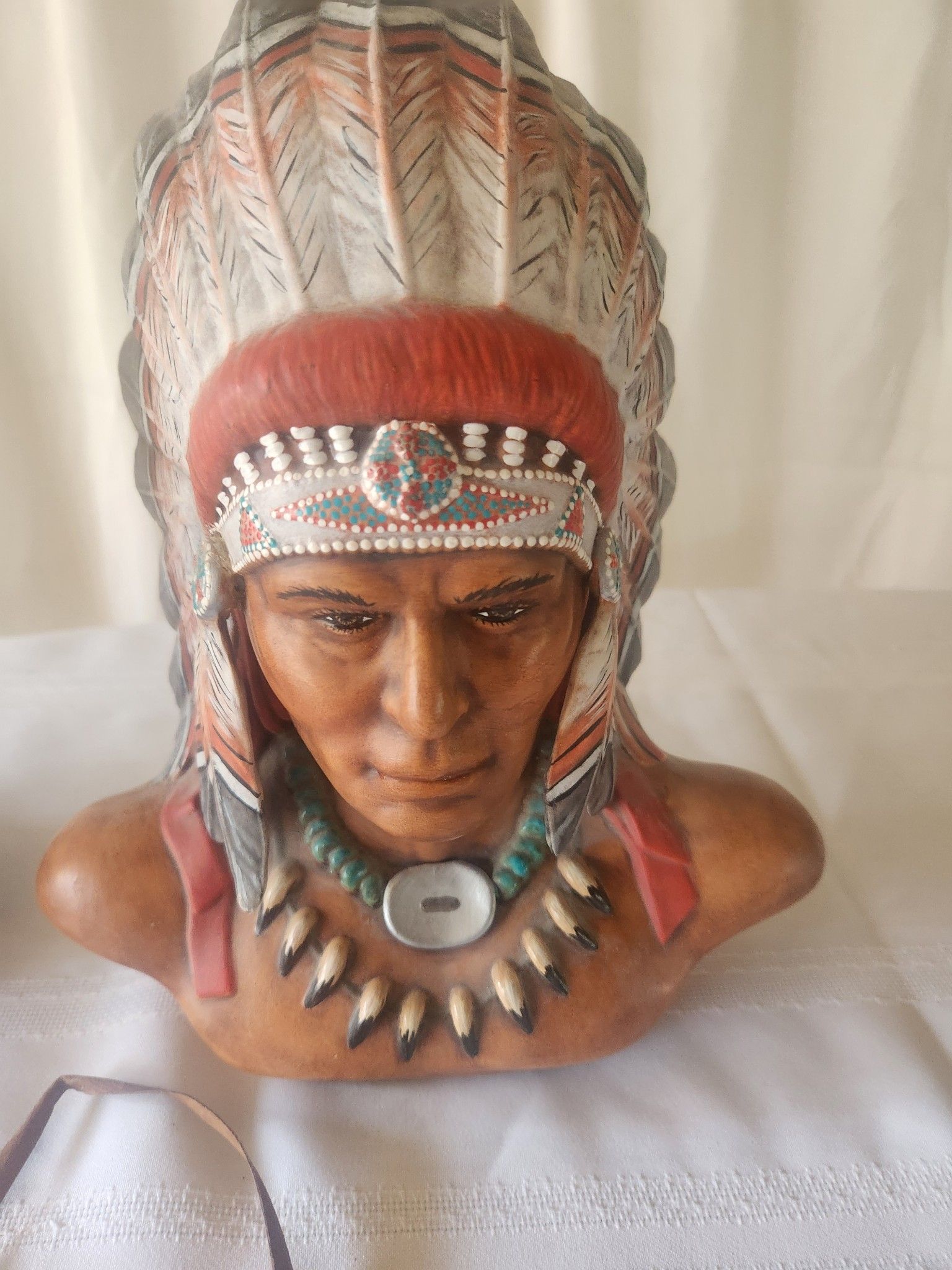 Vintage Native American Ceramic Figure Image