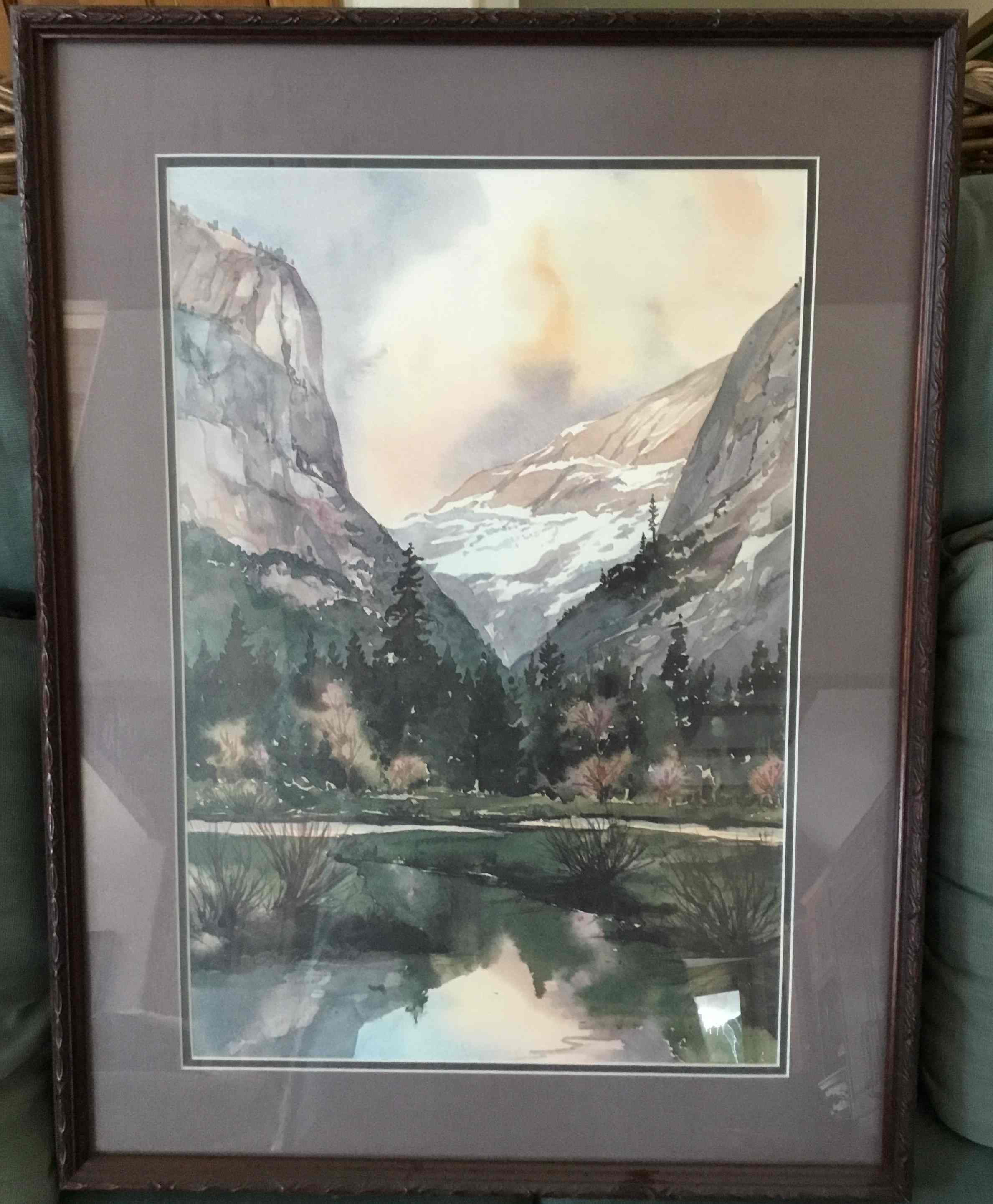 "Last Light - Mirror Lake" print by Lady Jill Mueller Image
