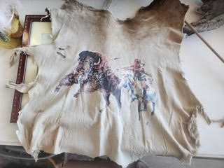 Native American Painted Hide Image