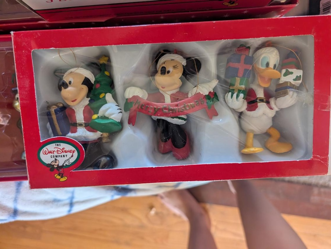 Vintage Walt Disney Company Kurt Adler Ornaments in Box Image