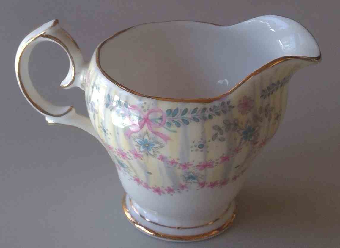 Vintage Queen Anne "Royal Bridal Gown" Fine Bone China Creamer – Made in England (c. 1949) Image
