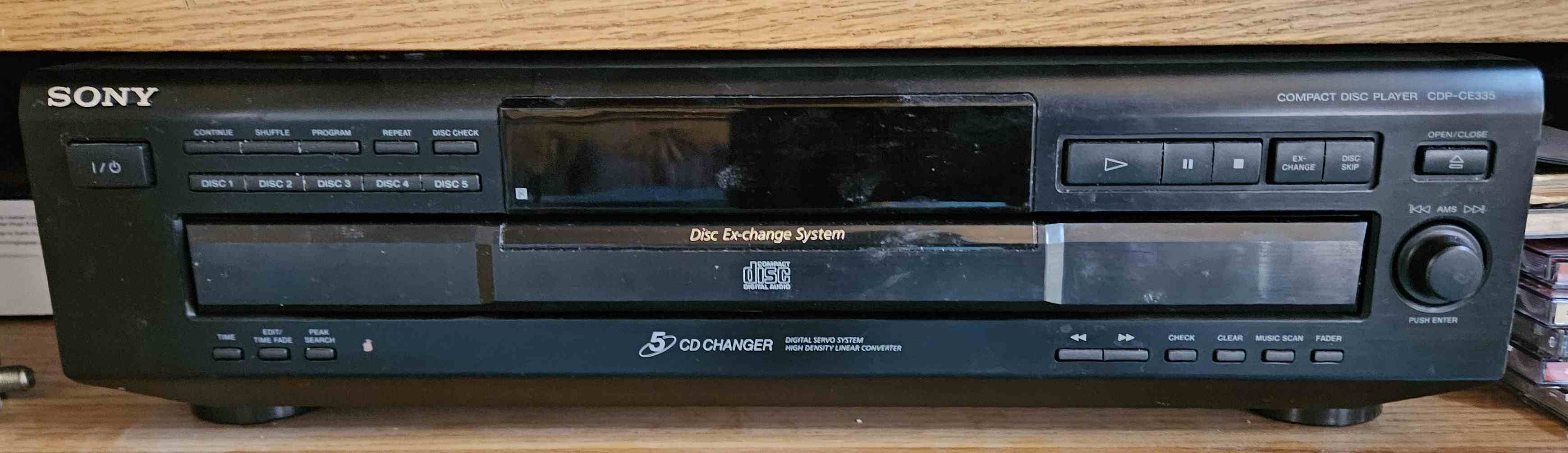 Sony CDP-CE335 5 CD Disc Changer Image