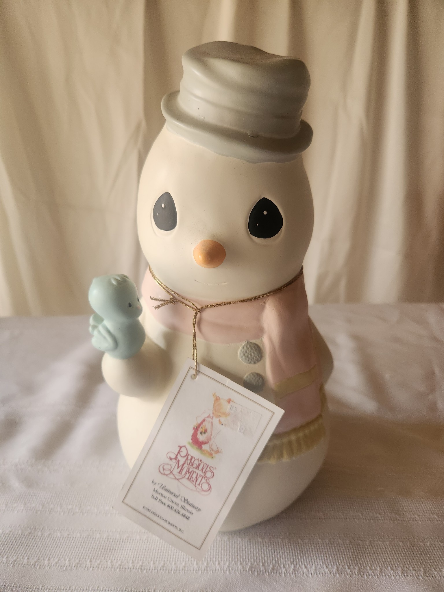 Vintage Large Precious Moments Snowman 12" Image