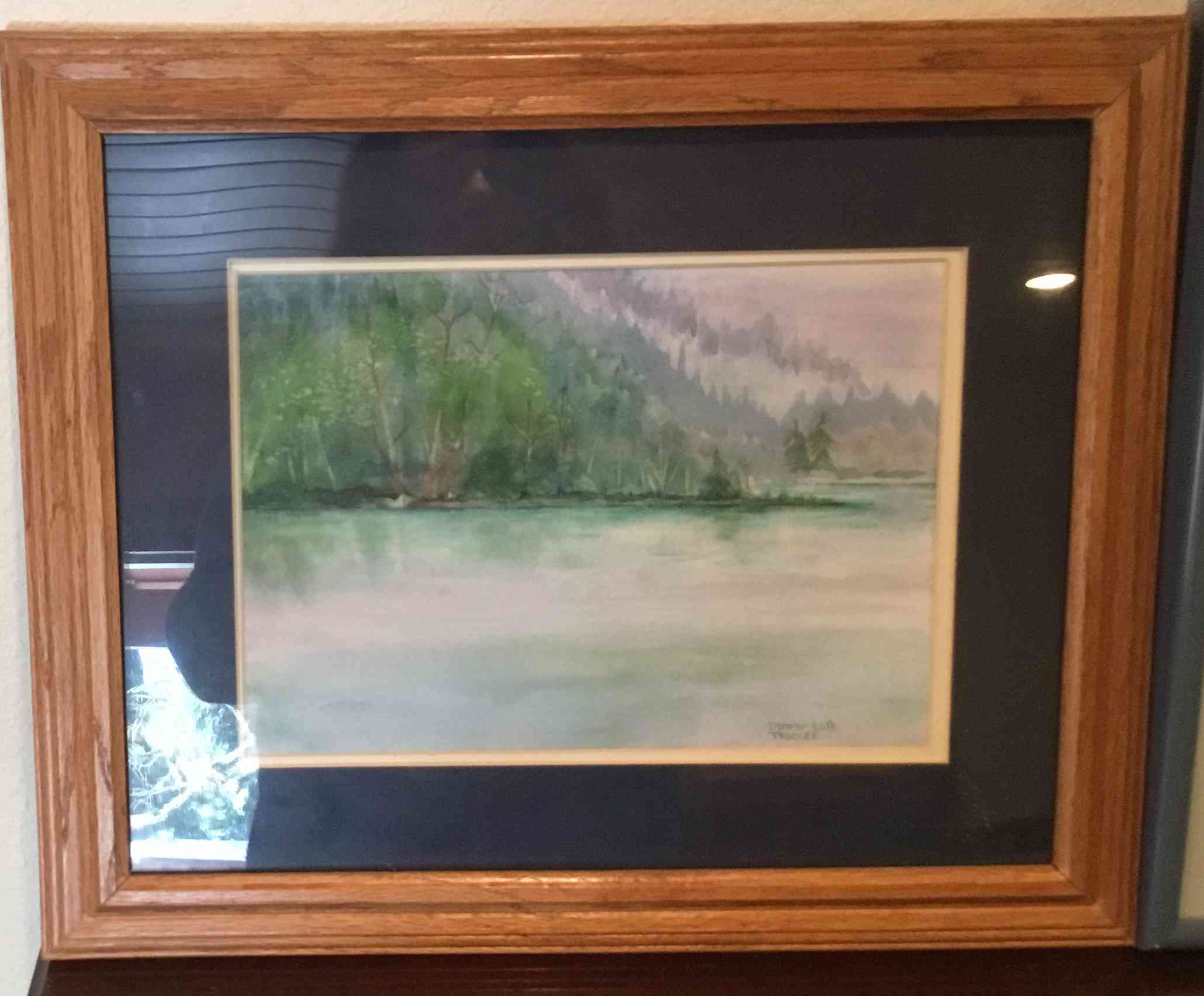 Donner Lake Truckee Painting Image
