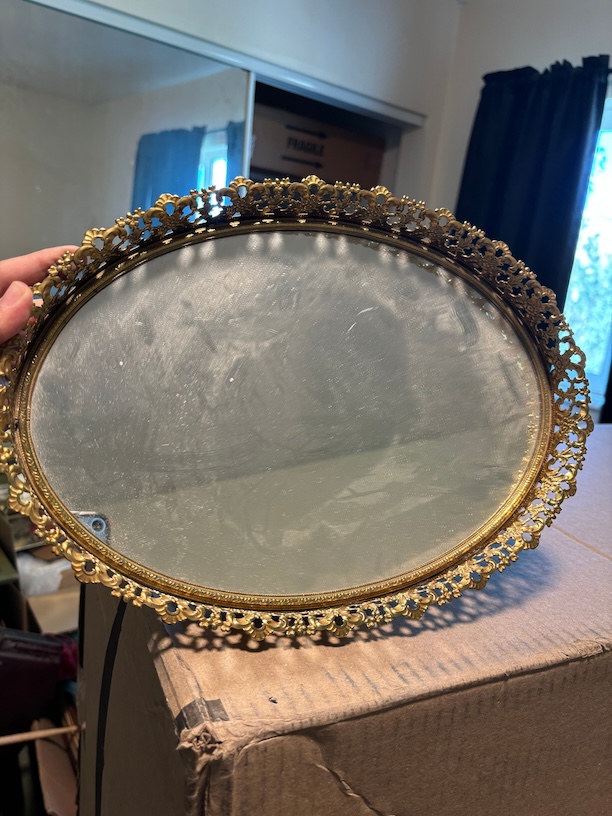 Vintage Hollywood Vanity Mirror Image